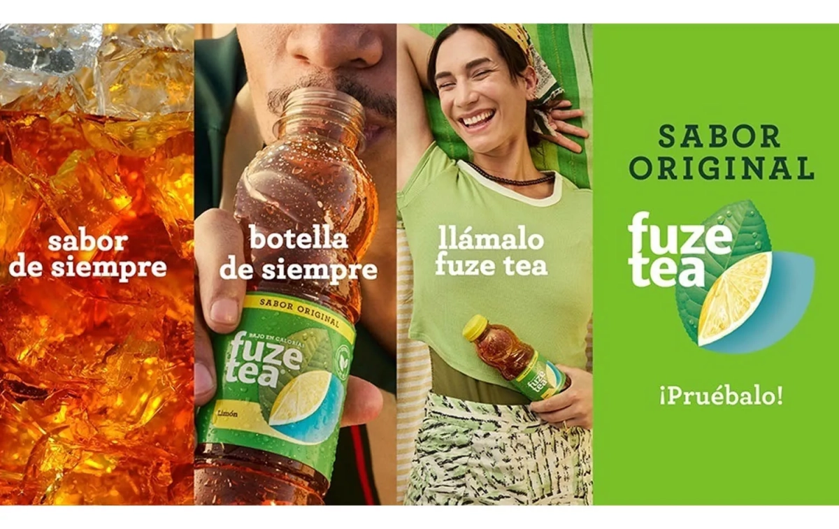 Imagen promocional de la nueva bebida Fuze Tea / COCA COLA Imagen promocional de la nueva bebida Fuze Tea / COCA COLA