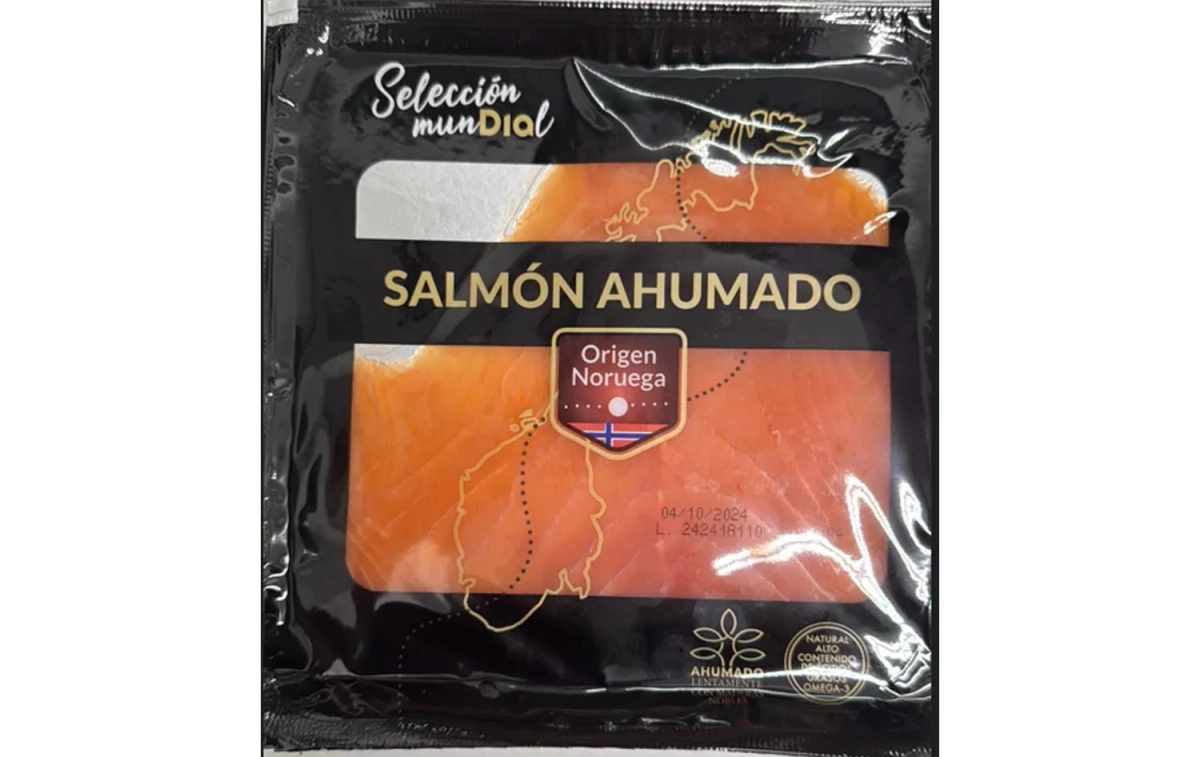 El lote de salmón ahumado de supermercados Dia afectado por la alerta de la Aesan El lote de salmón ahumado de supermercados Dia afectado por la alerta de la Aesan