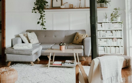 Salón con decoración estilo nórdico Salón con decoración estilo nórdico