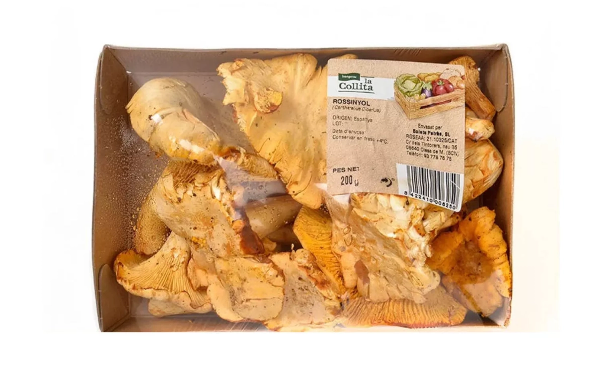 La bandeja de 'rossinyols' de origen nacional que vende Bonpreu a mejor precio que Ametller / BONPREU La bandeja de 'rossinyols' de origen nacional que vende Bonpreu a mejor precio que Ametller / BONPREU