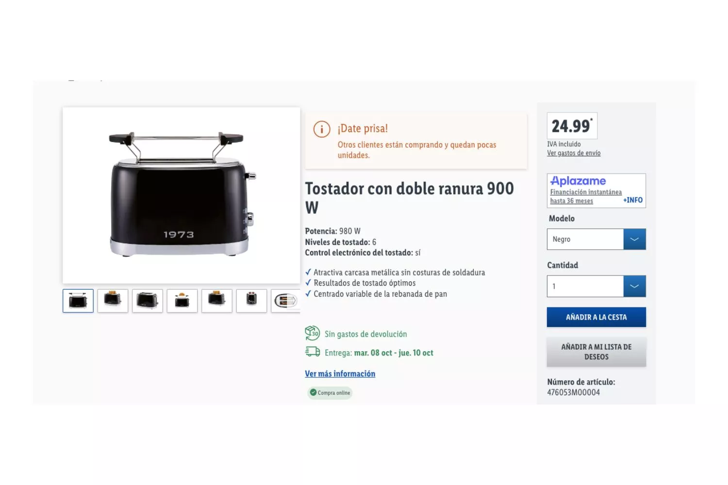 Tostador de Lidl similar al de Smeg / LIDL Tostador de Lidl similar al de Smeg / LIDL