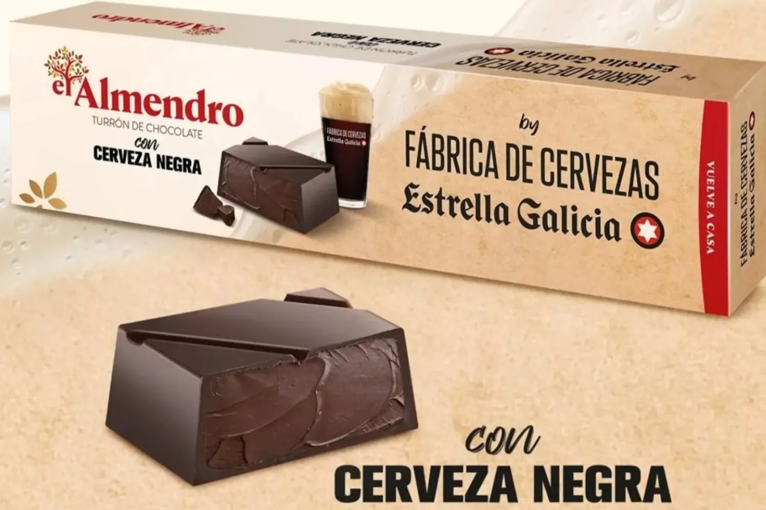El turrón de El Almendro y Estrella Galicia / Delaviuda Confectionery Group