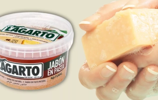 El mejor jabón de Lagarto para manchas difíciles de venta en Consum/ Montaje CG El mejor jabón de Lagarto para manchas difíciles de venta en Consum/ Montaje CG