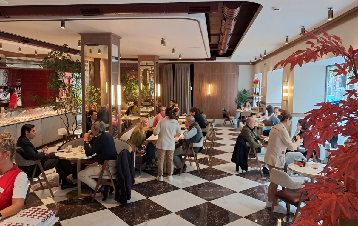 El espacio de la cafetería Mallorca de la calle Serrano / CG El espacio de la cafetería Mallorca de la calle Serrano / CG