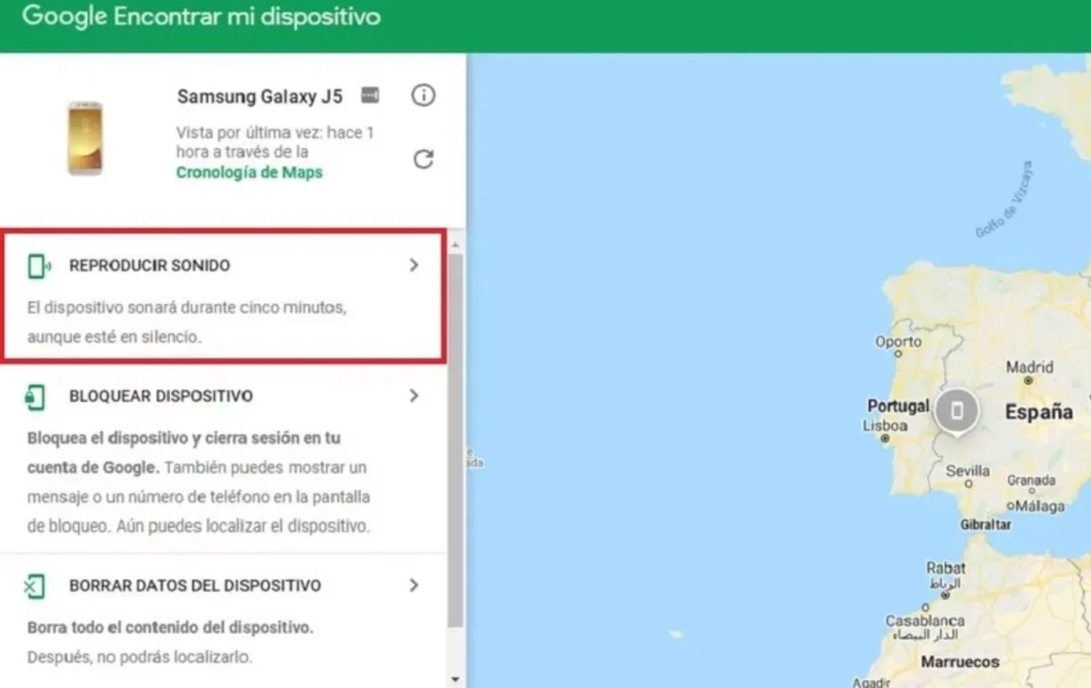 La app 'Encontrar mi dispositivo' GOOGLE La app 'Encontrar mi dispositivo' GOOGLE
