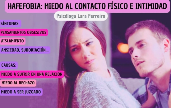 Esquema de la hafefobia o miedo al contacto físico/ LARA FERREIRO Esquema de la hafefobia o miedo al contacto físico/ LARA FERREIRO