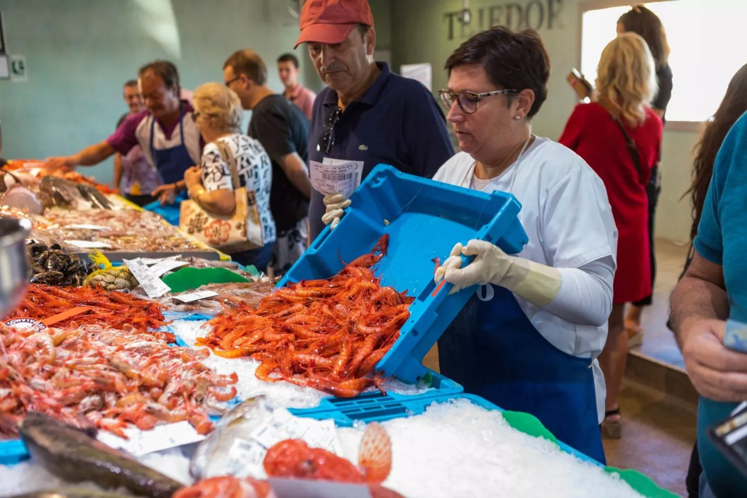 El producto en una pescadería / GAMBA DE PALAMOS - FACEBOOK El producto en una pescadería / GAMBA DE PALAMOS - FACEBOOK