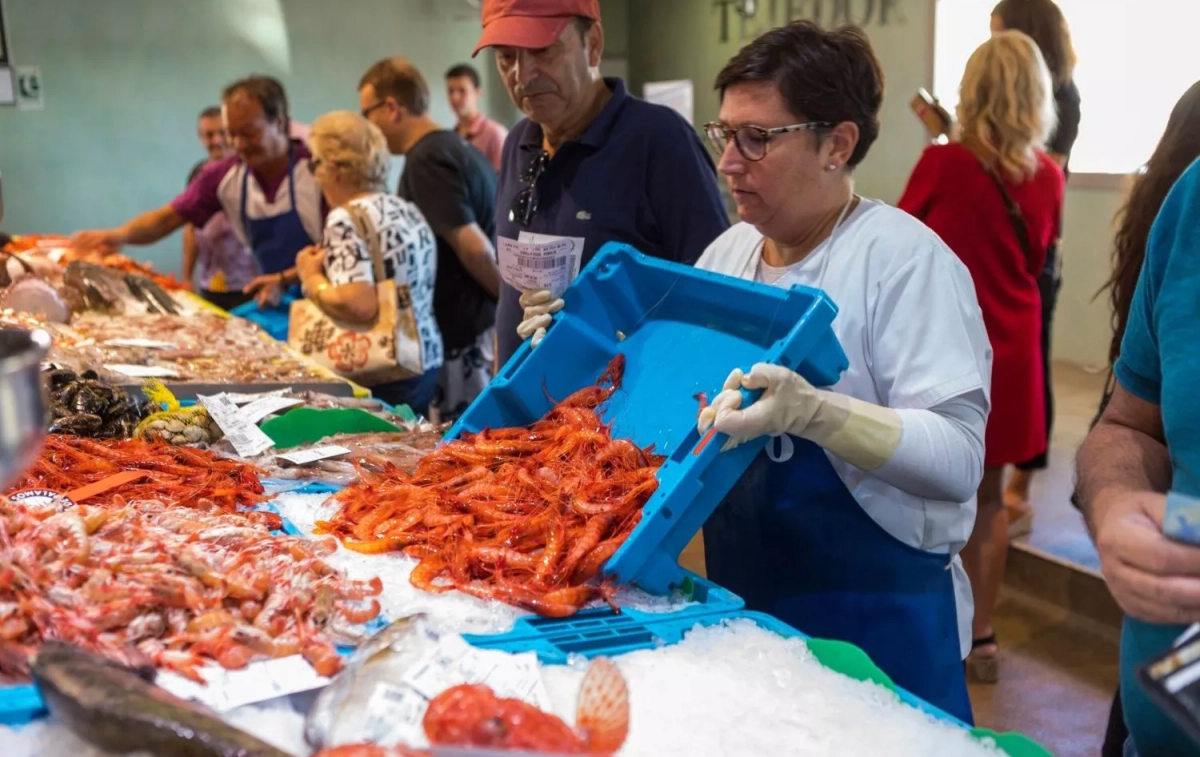 El producto en una pescadería / GAMBA DE PALAMOS - FACEBOOK El producto en una pescadería / GAMBA DE PALAMOS - FACEBOOK