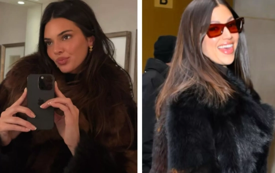 Kendall Jenner y Úrsula Corberó con la tendencia del abrigo 'furry' este invierno/ Montaje CG Kendall Jenner y Úrsula Corberó con la tendencia del abrigo 'furry' este invierno/ Montaje CG