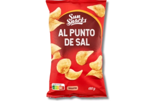 PATATAS FRITAS AL PUNTO DE SAL 'SUN SNACK' ALDI/ AESANGOB.ES PATATAS FRITAS AL PUNTO DE SAL 'SUN SNACK' ALDI/ AESANGOB.ES