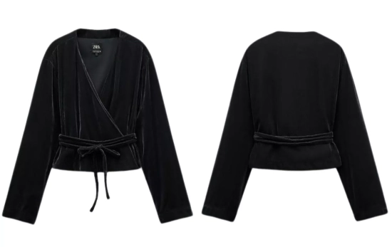 La nueva chaqueta de Zara en terciopelo negro con la que serás la reina de tus fiestas/ ZARA.COM La nueva chaqueta de Zara en terciopelo negro con la que serás la reina de tus fiestas/ ZARA.COM