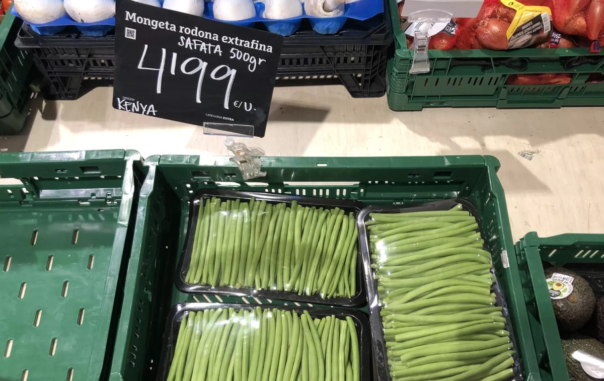 Las judías verdes plastificadas de Kenia en Ametller Origen / TC