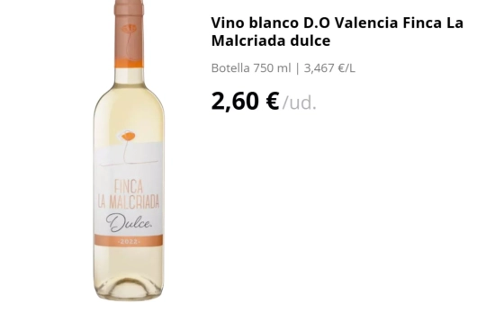 Valencia Finca La Malcriada (D.O. Valencia)/ Mercadona.es Valencia Finca La Malcriada (D.O. Valencia)/ Mercadona.es