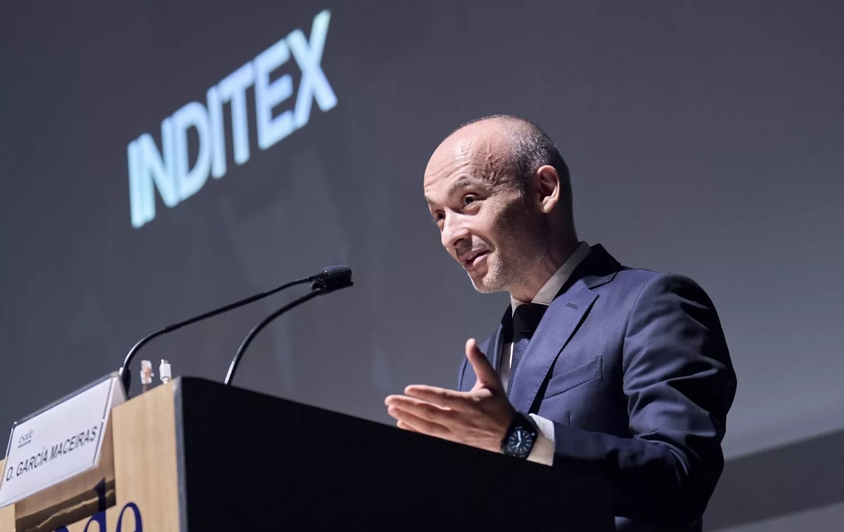 El consejero delegado de Inditex, Óscar García Maceiras, durante una conferencia / ESADE El consejero delegado de Inditex, Óscar García Maceiras, durante una conferencia / ESADE