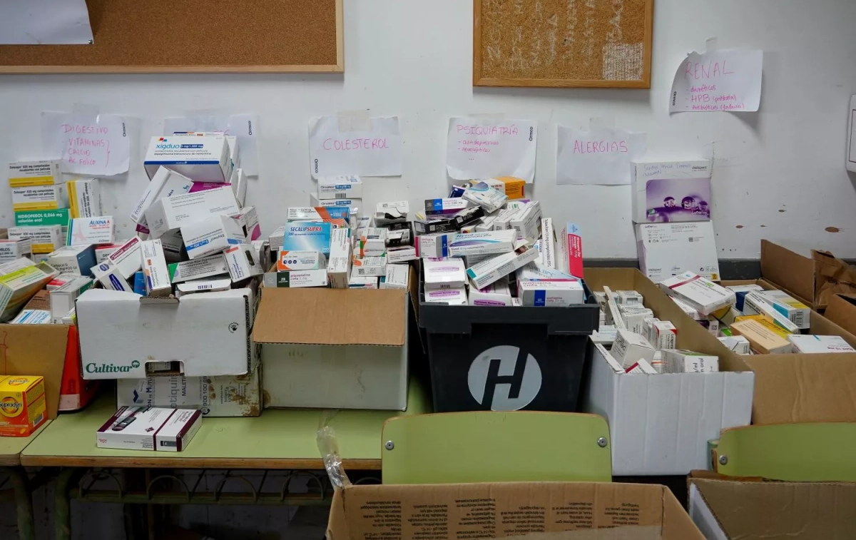 Cajas de medicamentos en un instituto habilitado como centro sanitario / EDUARDO MANZANA - EUROPA PRESS Cajas de medicamentos en un instituto habilitado como centro sanitario / EDUARDO MANZANA - EUROPA PRESS