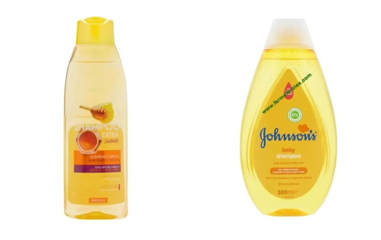 Champú Extra Suave Deliplus y Champú Johnson & Johnson Bebés y Niños/ Montaje CG Champú Extra Suave Deliplus y Champú Johnson & Johnson Bebés y Niños/ Montaje CG