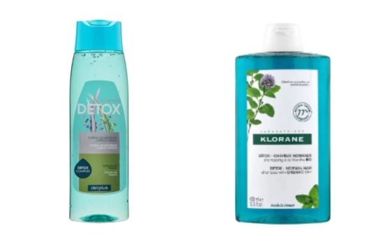 Champú Detox Deliplus y Champú Klorane/ Montaje CG Champú Detox Deliplus y Champú Klorane/ Montaje CG