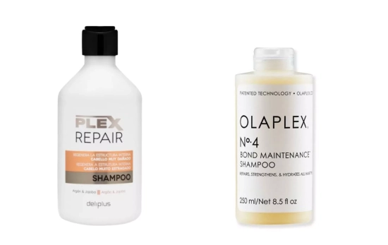 Champú Plex Repair Deliplus y Champú Olaplex/ Montaje CG Champú Plex Repair Deliplus y Champú Olaplex/ Montaje CG