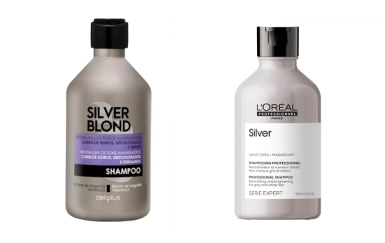 Champú Silver Blond Deliplus y Champú L'Oréal Professionnel Serie Expert Silver/ Montaje CG Champú Silver Blond Deliplus y Champú L'Oréal Professionnel Serie Expert Silver/ Montaje CG