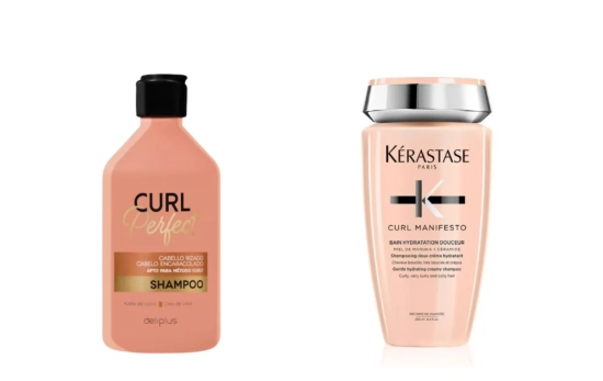 Champú Curl Perfect Deliplus y Champú Kerasase Curly Manifiesto / Montaje CG Champú Curl Perfect Deliplus y Champú Kerasase Curly Manifiesto / Montaje CG