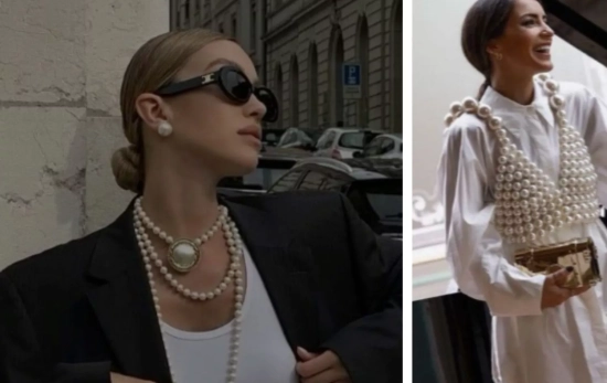 Las perlas inundan los looks más estilosos parisinos / PINTEREST Las perlas inundan los looks más estilosos parisinos / PINTEREST