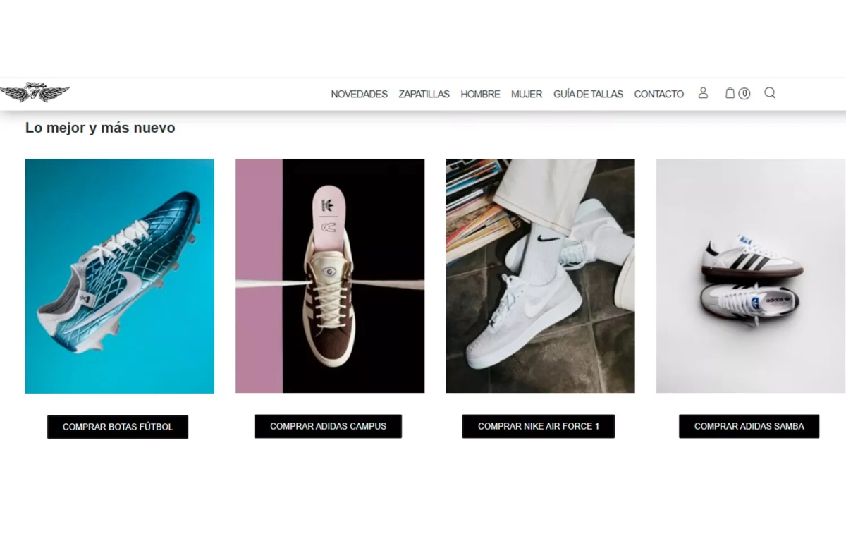 Aspecto de la web de Huelvashop / CG Aspecto de la web de Huelvashop / CG