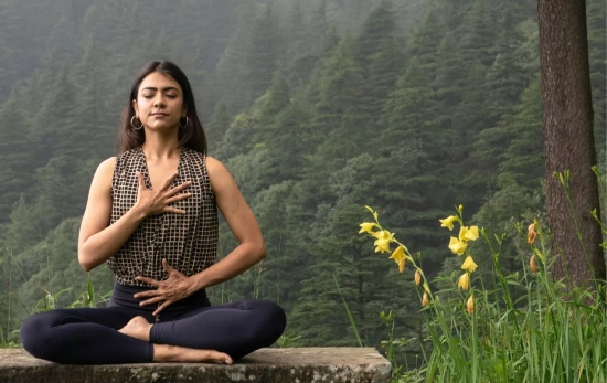 Una chica medita y pone en práctica la respiración consciente/ PEXELS Una chica medita y pone en práctica la respiración consciente/ PEXELS