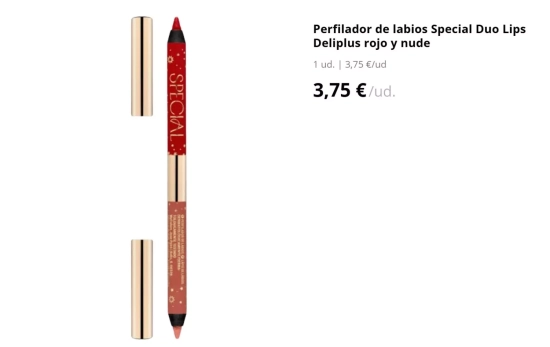 Special Duo Lips Deliplus, 3,75 euros/ MERCADONA.ES Special Duo Lips Deliplus, 3,75 euros/ MERCADONA.ES