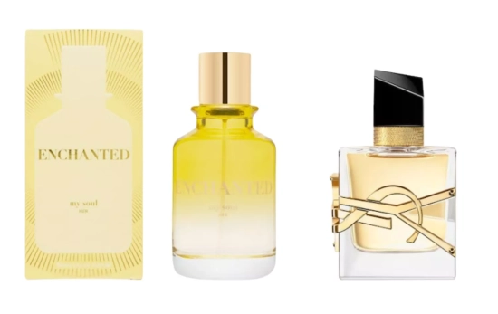 My Soul Enchanted (11 €) /Libre de Yves Saint Laurent(62 euros)/ Montaje CG My Soul Enchanted (11 €) /Libre de Yves Saint Laurent(62 euros)/ Montaje CG