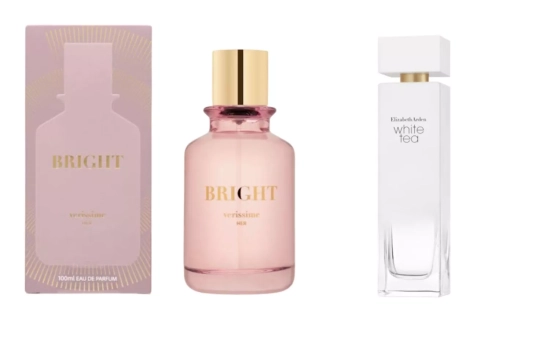 Bright (11 €)/ White Tea Eau de Parfum de Elizabeth Arden (35 euros)/ Montaje CG Bright (11 €)/ White Tea Eau de Parfum de Elizabeth Arden (35 euros)/ Montaje CG