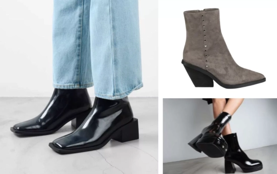 Las botas en tendencia son de punta cuadrada, 'cowboy' y de caña alta/ MIMSHOES.COM Las botas en tendencia son de punta cuadrada, 'cowboy' y de caña alta/ MIMSHOES.COM