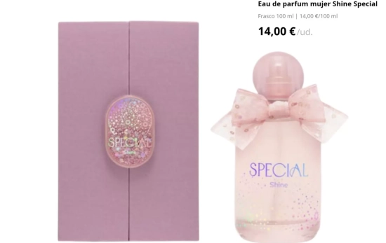 Eau de parfum mujer Shine Special de Mercadona por 14 euros/ MERCADONA.ES Eau de parfum mujer Shine Special de Mercadona por 14 euros/ MERCADONA.ES