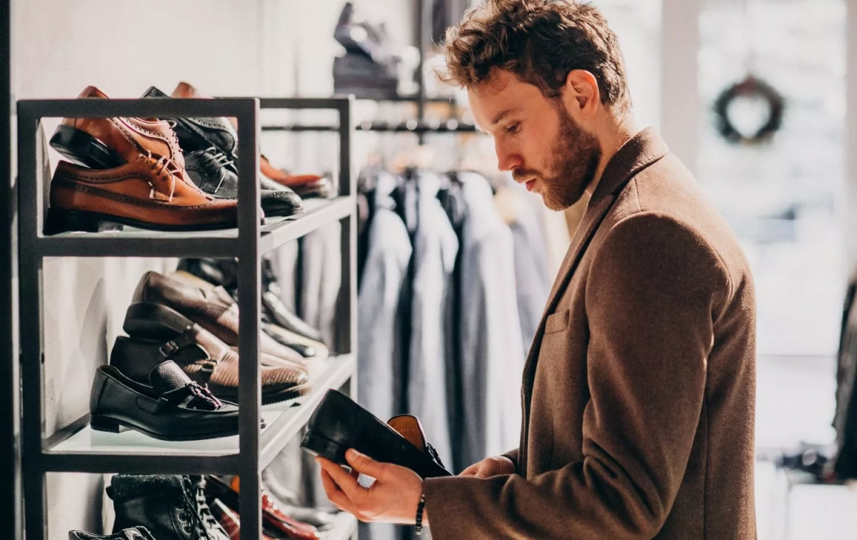 Un hombre observa unos zapatos en una tienda / FREEPIK - senivpetro Un hombre observa unos zapatos en una tienda / FREEPIK - senivpetro