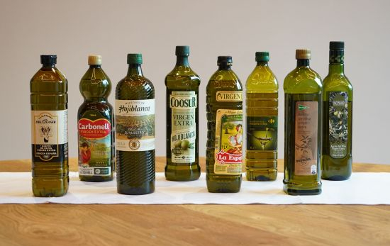 Aceites de oliva de Carbonell, Maestros de Hojiblanca, Coosur, La Española, El Corte Inglés, Hacendado, Carrefour y La Almazara del Olivar / CG Aceites de oliva de Carbonell, Maestros de Hojiblanca, Coosur, La Española, El Corte Inglés, Hacendado, Carrefour y La Almazara del Olivar / CG