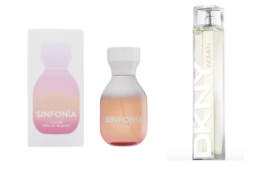 Como tú Sinfonía (8€)/ DKNY Woman (59 €) /Montaje CG Como tú Sinfonía (8€)/ DKNY Woman (59 €) /Montaje CG