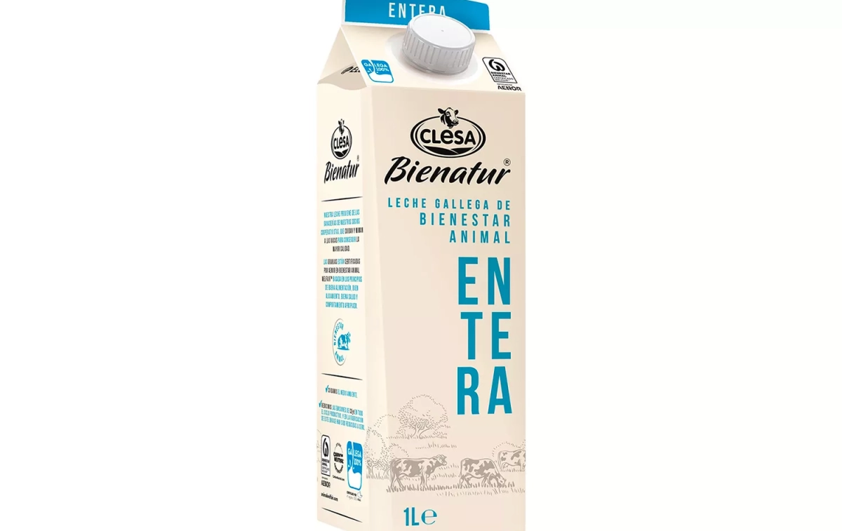 Brik de leche entera de Clesa / EL CORTE INGLÉS Brik de leche entera de Clesa / EL CORTE INGLÉS
