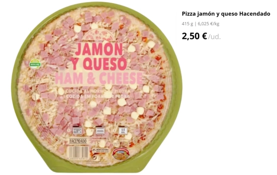 La mejor pizza del mercado está en Mercadona según la OCU/ MERCADONA.ES La mejor pizza del mercado está en Mercadona según la OCU/ MERCADONA.ES