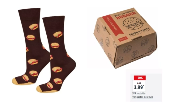 Soxo Calcetines unisex BURGER, 3.99€/ LIDL.ES Soxo Calcetines unisex BURGER, 3.99€/ LIDL.ES