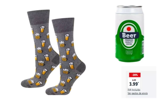Soxo Calcetines unisex BEER, 3.99€/ LIDL.ES Soxo Calcetines unisex BEER, 3.99€/ LIDL.ES