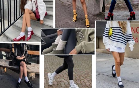 Los calcetines son el nuevo accesorio de moda/ Montaje CG Los calcetines son el nuevo accesorio de moda/ Montaje CG