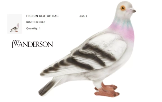 Bolso JW Anderson 'PIGEON CLUTCH BAG'/ JW Anderson/ Montaje CG Bolso JW Anderson 'PIGEON CLUTCH BAG'/ JW Anderson/ Montaje CG