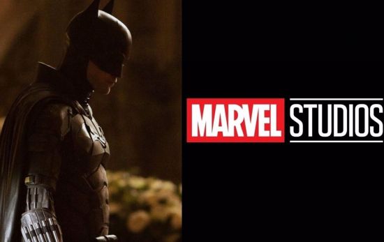 Batman y el logo de Marvel Studios / WARNER BROS