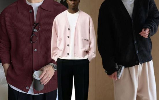Ideas de look con cárdigan y pantalón de vestir/ Montaje CG Ideas de look con cárdigan y pantalón de vestir/ Montaje CG
