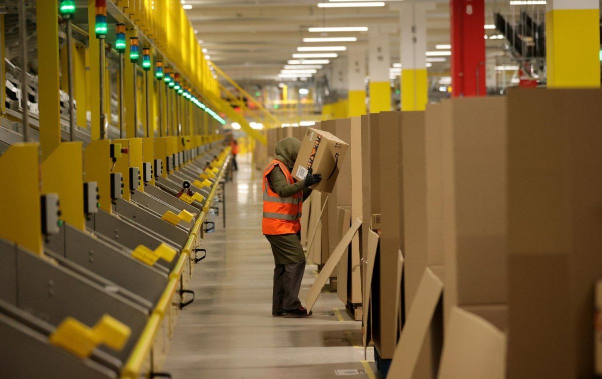 Un centro logístico de Amazon FRIEDEMANN VOGEL EFE Un centro logístico de Amazon FRIEDEMANN VOGEL EFE