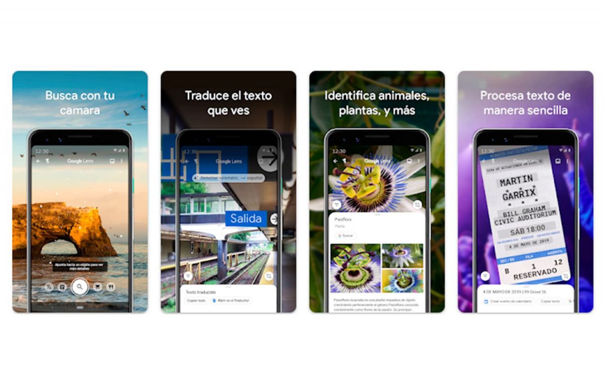 Funcionalidades de Google Lens / GOOGLE PLAY Funcionalidades de Google Lens / GOOGLE PLAY