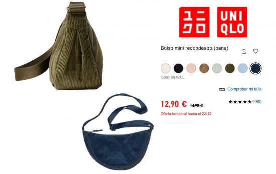 Riñonera de pana Uniqlo a 12, 90 euros/ UNIQLO. COM Riñonera de pana Uniqlo a 12, 90 euros/ UNIQLO. COM