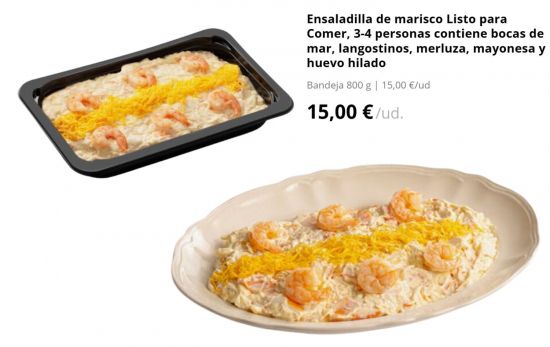Ensaladilla de marisco, 15 € /MERCADONA.ES Ensaladilla de marisco, 15 € /MERCADONA.ES