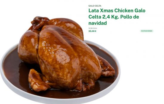 lata de Chicken Galo Celta, una receta exclusiva del chef Marcos Campos/ 35 €/ petramora.com lata de Chicken Galo Celta, una receta exclusiva del chef Marcos Campos/ 35 €/ petramora.com