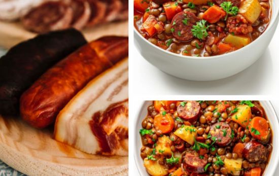Las lentejas siempre suelen cocinarse con dos invitados nada recomendables: el chorizo y la morcilla / Montaje CG Las lentejas siempre suelen cocinarse con dos invitados nada recomendables: el chorizo y la morcilla / Montaje CG