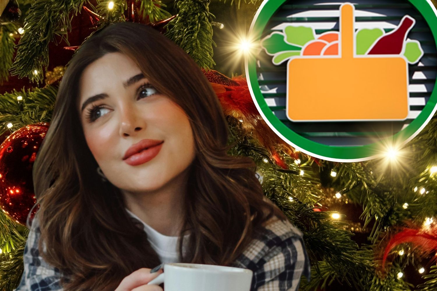 Una chica que se ha comprado los mejores productos para brillar estas fiestas en Mercadona/ Montaje CG Una chica que se ha comprado los mejores productos para brillar estas fiestas en Mercadona/ Montaje CG